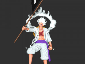 One Piece - Luffy Gear 5 3D Baskı Modeli