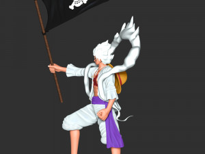 One Piece - Luffy Gear 5 3D Baskı Modeli