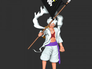 One Piece - Luffy Gear 5 3D Baskı Modeli