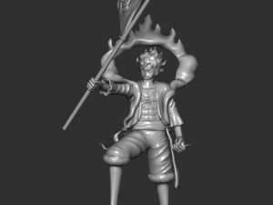 One Piece - Luffy Gear 5 3D Baskı Modeli