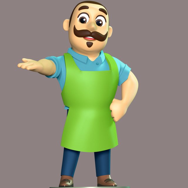 Mr Porter Modello di stampa 3D .c4d .max .obj .3ds .fbx .stl .blend