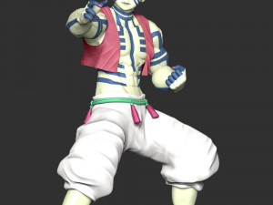 Demon Slayer - Akaza Kimetsu no Yaiba Modello di stampa 3D