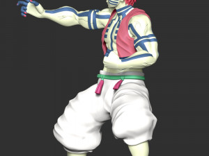 Demon Slayer - Akaza Kimetsu no Yaiba Modello di stampa 3D