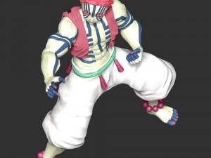 Demon Slayer - Akaza Kimetsu no Yaiba Modello di stampa 3D