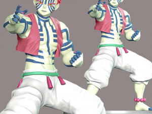 Demon Slayer - Akaza Kimetsu no Yaiba Model do druku 3D