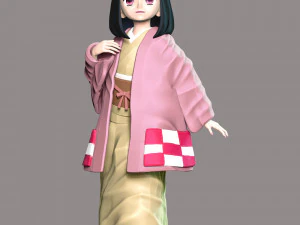 Hanako Kamado Dämonentöter Kimetsu no Yaiba 3D Druckmodell