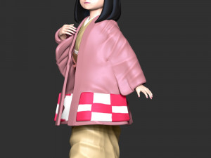 Hanako Kamado Demon Slayer Kimetsu no Yaiba 3D Baskı Modeli