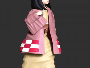 Hanako Kamado Demon Slayer Kimetsu no Yaiba 3D Baskı Modeli