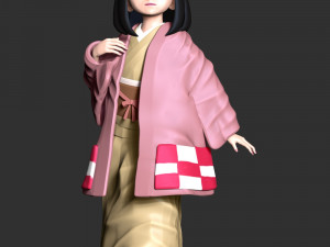 Hanako Kamado Demon Slayer Kimetsu no Yaiba 3D Baskı Modeli