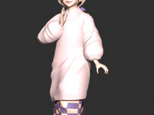 Kie Kamado Demon Slayer Kimetsu no Yaiba Model Cetak 3D