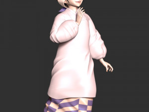 Kie Kamado Demon Slayer Kimetsu no Yaiba Model Cetak 3D