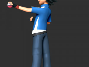 Ash Ketchum - Satoshi Pokmon 3Dプリントモデル