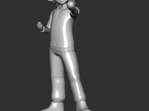 Ash Ketchum - Satoshi Pokmon 3Dプリントモデル