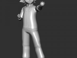 Ash Ketchum - Satoshi Pokmon 3Dプリントモデル