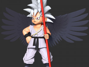 Goku Seraphim - Dragon Ball 3D Print Model