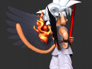 Goku Seraphim - Dragon Ball 3D Print Model