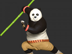 Kung Fu Panda 3D 프린트 모델