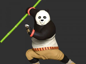 Kung Fu Panda 3D Print Model