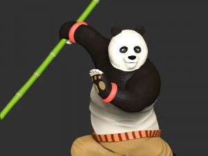 Kung Fu Panda 3D Print Model