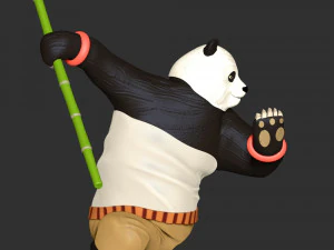 Kung Fu Panda 3D Print Model