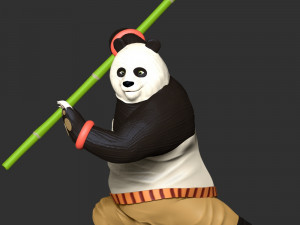 Kung Fu Panda 3D 프린트 모델