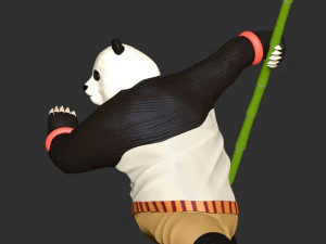 Kung Fu Panda 3D Print Model
