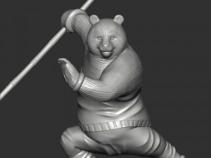 Kung Fu Panda 3D 프린트 모델