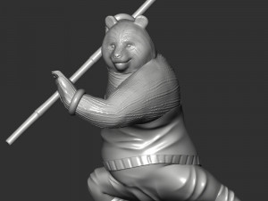 Kung Fu Panda 3D 프린트 모델
