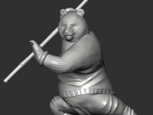 Kung Fu Panda 3D Print Model