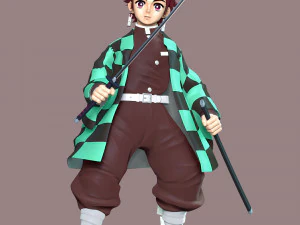 Хроніки вбивці демонів Хінокамі - Тандзіро 3D Принт Модель