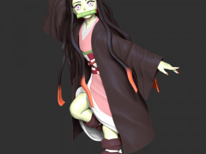 Demon Slayer Hinokami Chronicles - Nezuko 3D-Druckmodell