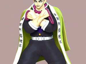 Хроніки вбивці демонів Хінокамі - Гьомей Хімедзіма 3D Принт Модель