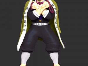 Demon Slayer Hinokami Chronicles - Gyomei Himejima 3D Baskı Modeli