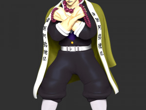 Demon Slayer Hinokami Chronicles - Gyomei Himejima 3D Baskı Modeli