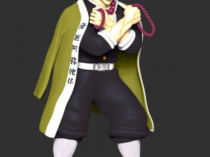 Demon Slayer Hinokami Chronicles - Gyomei Himejima 3D Baskı Modeli