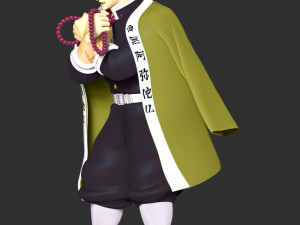 Demon Slayer Hinokami Chronicles - Gyomei Himejima 3D Baskı Modeli