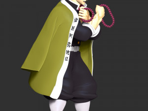 Demon Slayer Hinokami Chronicles - Gyomei Himejima 3D Baskı Modeli
