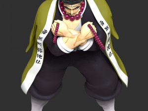 Demon Slayer Hinokami Chronicles - Gyomei Himejima 3D Baskı Modeli
