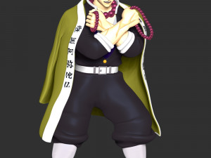Demon Slayer Hinokami Chronicles - Gyomei Himejima 3D Baskı Modeli