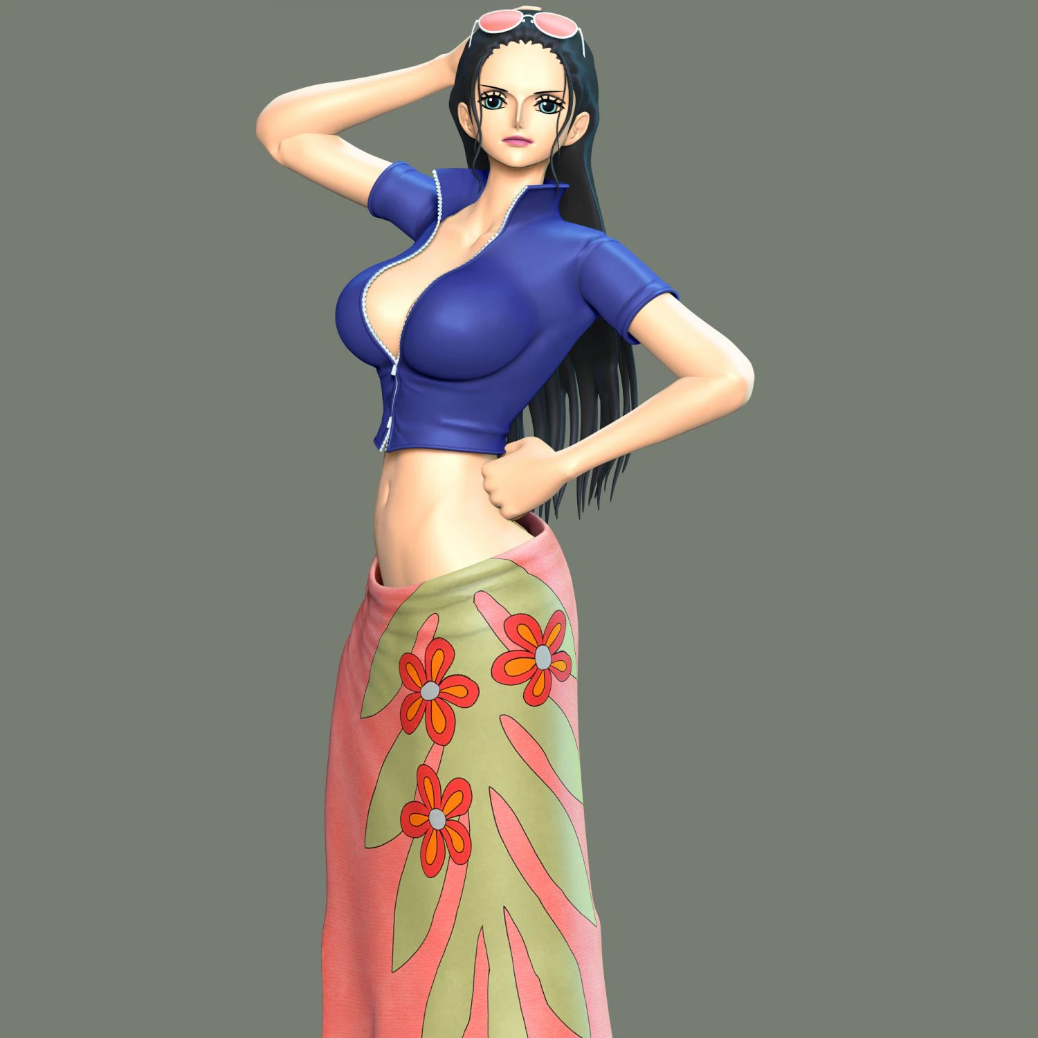 Nico Robin - One Piece 3D Print Model .c4d .max .obj .3ds .fbx .stl .blend 