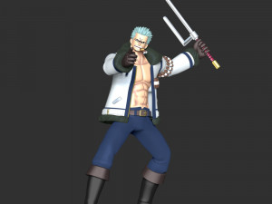 Smoker - One Piece 3D Baskı Modeli