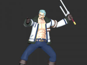 Smoker - One Piece 3D Baskı Modeli