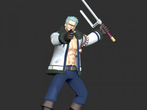 Smoker - One Piece 3D Baskı Modeli