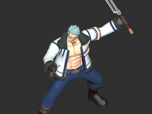 Smoker - One Piece 3D Baskı Modeli