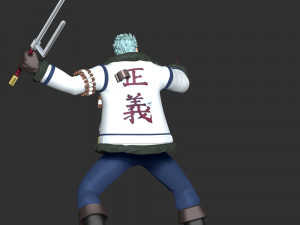 Smoker - One Piece 3D Baskı Modeli