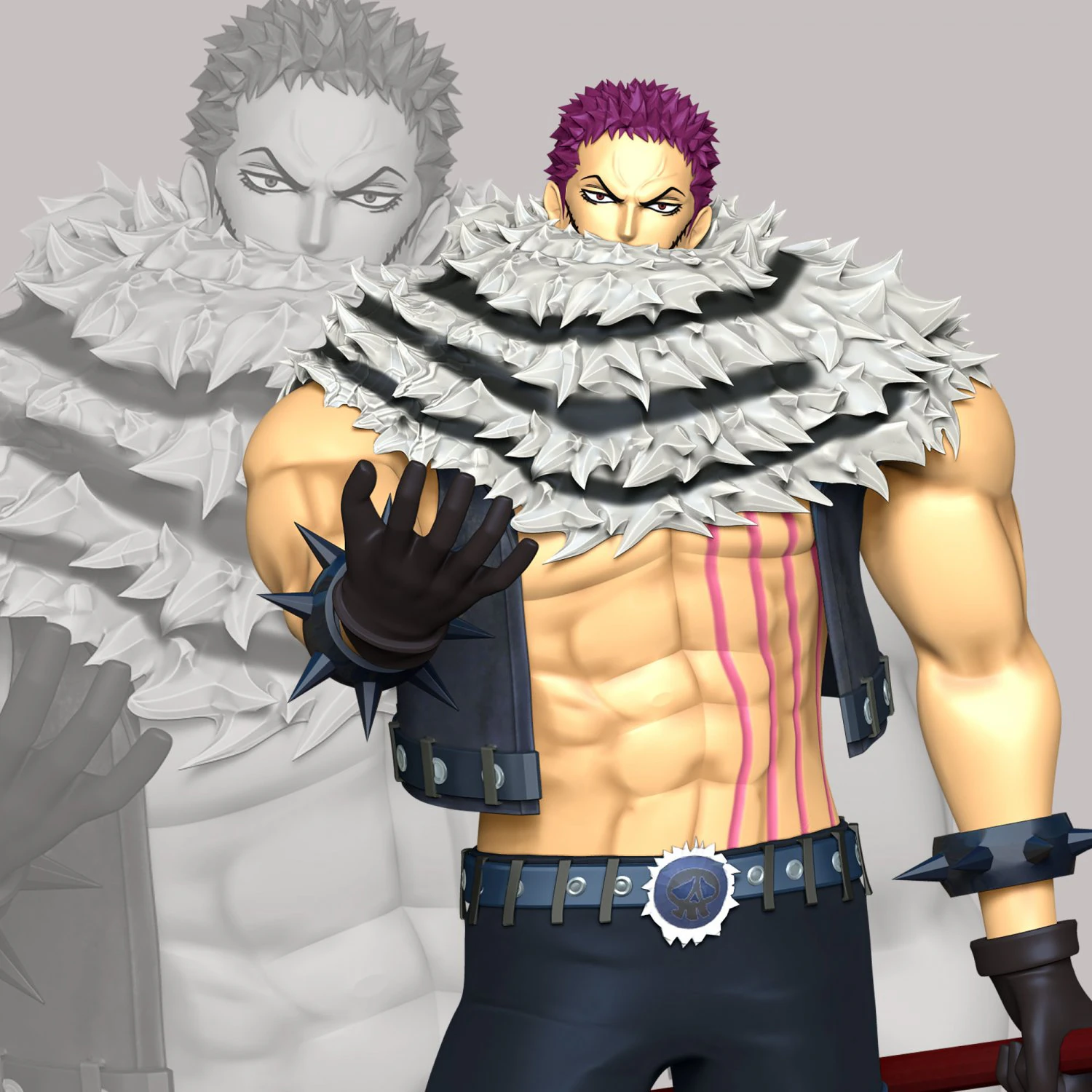Charlotte Katakuri - One Piece 3D Print Model .c4d .max .obj .3ds .fbx .stl .blend