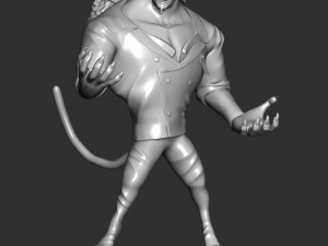Rob Lucci beast form Leopard - One Piece Modelo de Impressão 3D