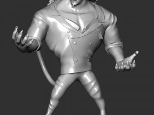 Rob Lucci beast form Leopard - One Piece 3D Print Model