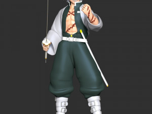 Sanemi Shinazugawa - Demon Slayer Kimetsu no Yaiba 3D Принт Модель