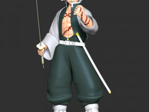 Sanemi Shinazugawa - Demon Slayer Kimetsu no Yaiba 3D Принт Модель